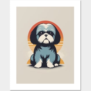 Shih Tzu Dog 2 - Japanese Retro Art Posters and Art